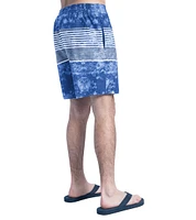 Men's G-III Sports by Carl Banks  Royal/Gray Buffalo Bills Horizon Volley Swim Shorts