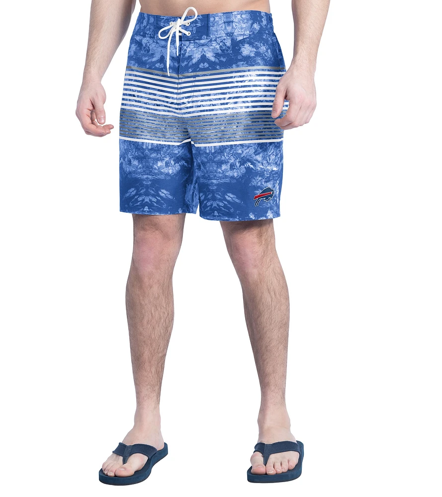 Men's G-III Sports by Carl Banks Royal/Gray Buffalo Bills Horizon Volley Swim Shorts