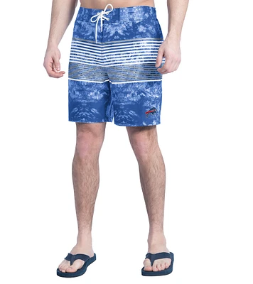 Men's G-III Sports by Carl Banks  Royal/Gray Buffalo Bills Horizon Volley Swim Shorts