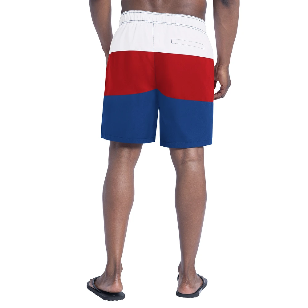 Men's G-III Sports by Carl Banks  Royal/Red Buffalo Bills Sunrise Volley Swim Shorts