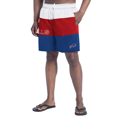 Men's G-III Sports by Carl Banks  Royal/Red Buffalo Bills Sunrise Volley Swim Shorts