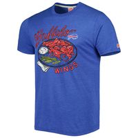 Men's Homage Royal Buffalo Bills Hyper Local Tri-Blend T-Shirt