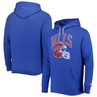 Homage Buffalo Bills Helmet Wordmark Pullover Sweatshirt