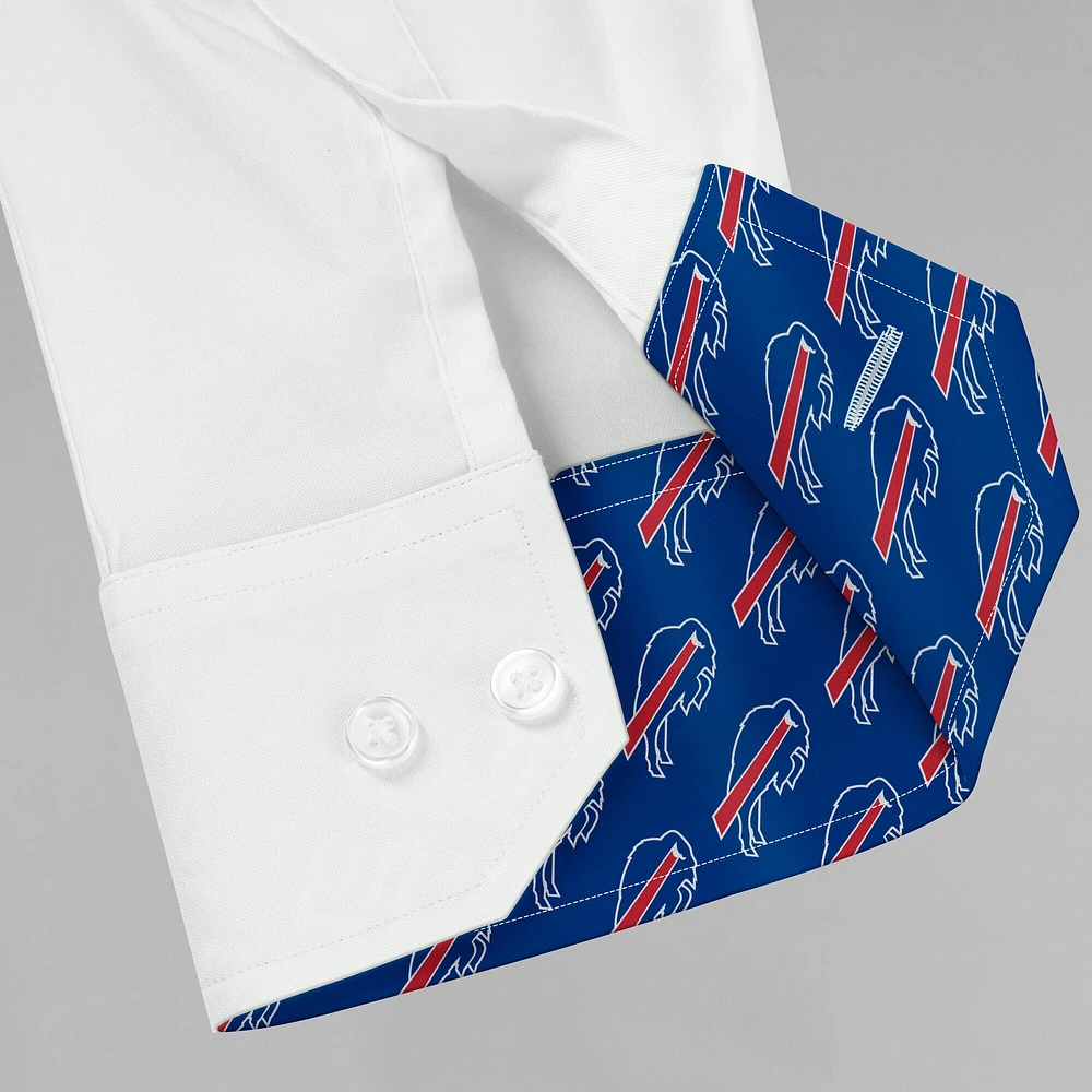 Chemise boutonnée à manches longues pour homme J. Palmer Buffalo Bills Man-In-Motion blanche
