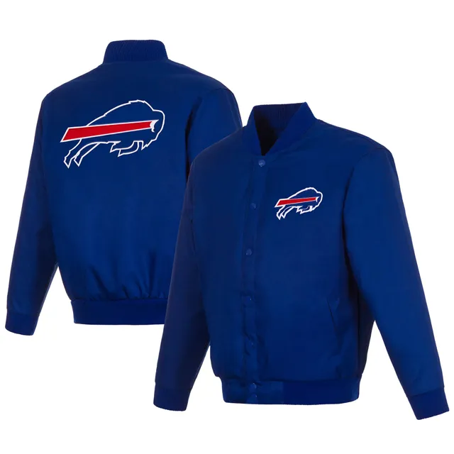 Lids Buffalo Bills JH Design Wool Reversible Jacket with Embroidered Logos  - Royal