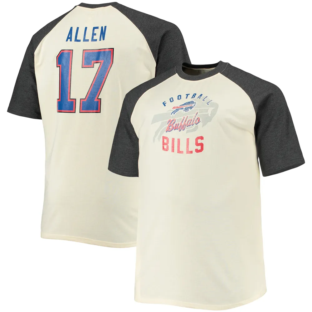 Lids Josh Allen Buffalo Bills Big & Tall Player Name Number Raglan