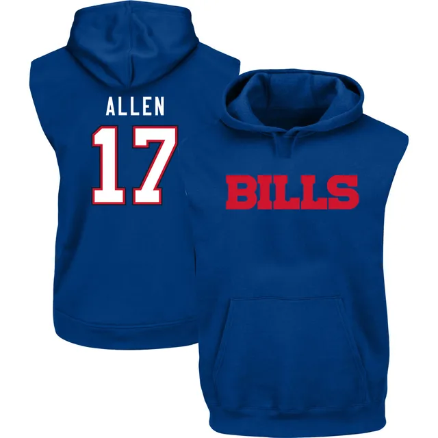 Buffalo Bills Home Name & Number Hoodie - Josh Allen - Mens