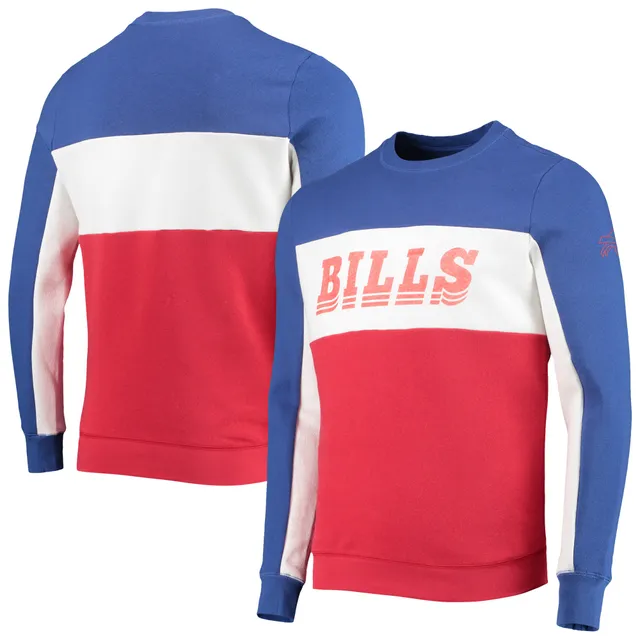 Lids Buffalo Bills Junk Food Color Block Pullover Sweatshirt - Royal/Red