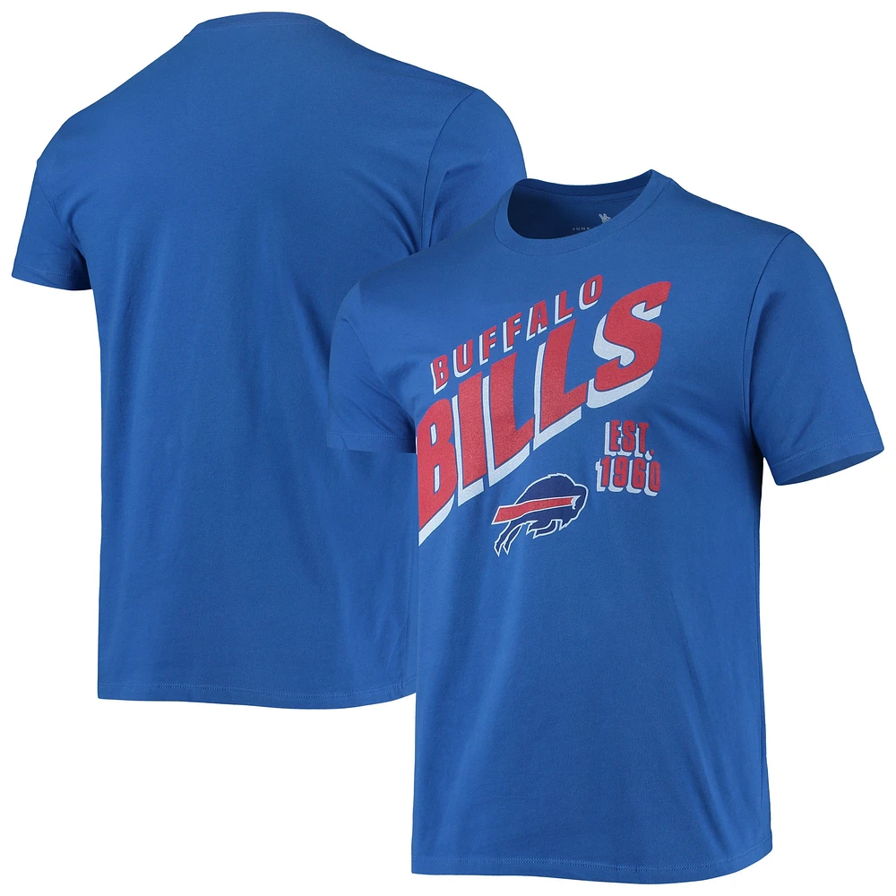 T-shirt incliné pour hommes Junk Food Royal Buffalo Bills