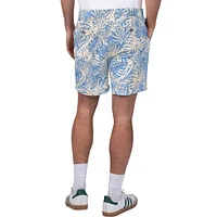 Men's Margaritaville Royal Buffalo Bills Sandwashed Monstera Print Amphib Shorts