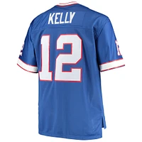 Mitchell & Ness Jim Kelly Royal Buffalo Bills Big Tall 1990 Réplique de joueur retraité pour homme