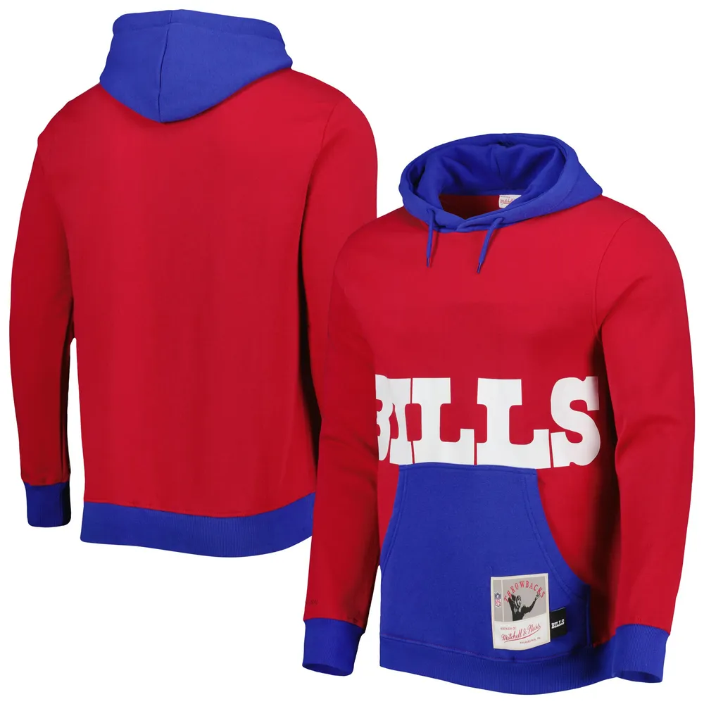 Lids Buffalo Bills Mitchell & Ness Big Face 5.0 Pullover Hoodie - Red