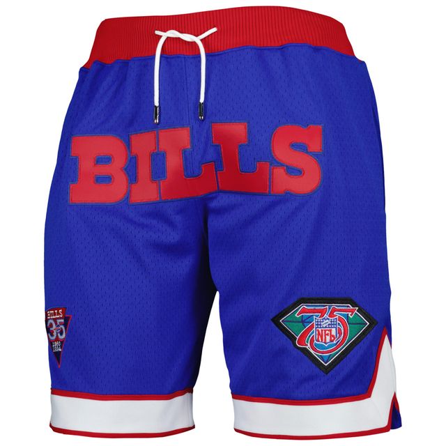 Mitchell & Ness Royal Buffalo Bills 35e anniversaire Just Don Throwback Short pour homme