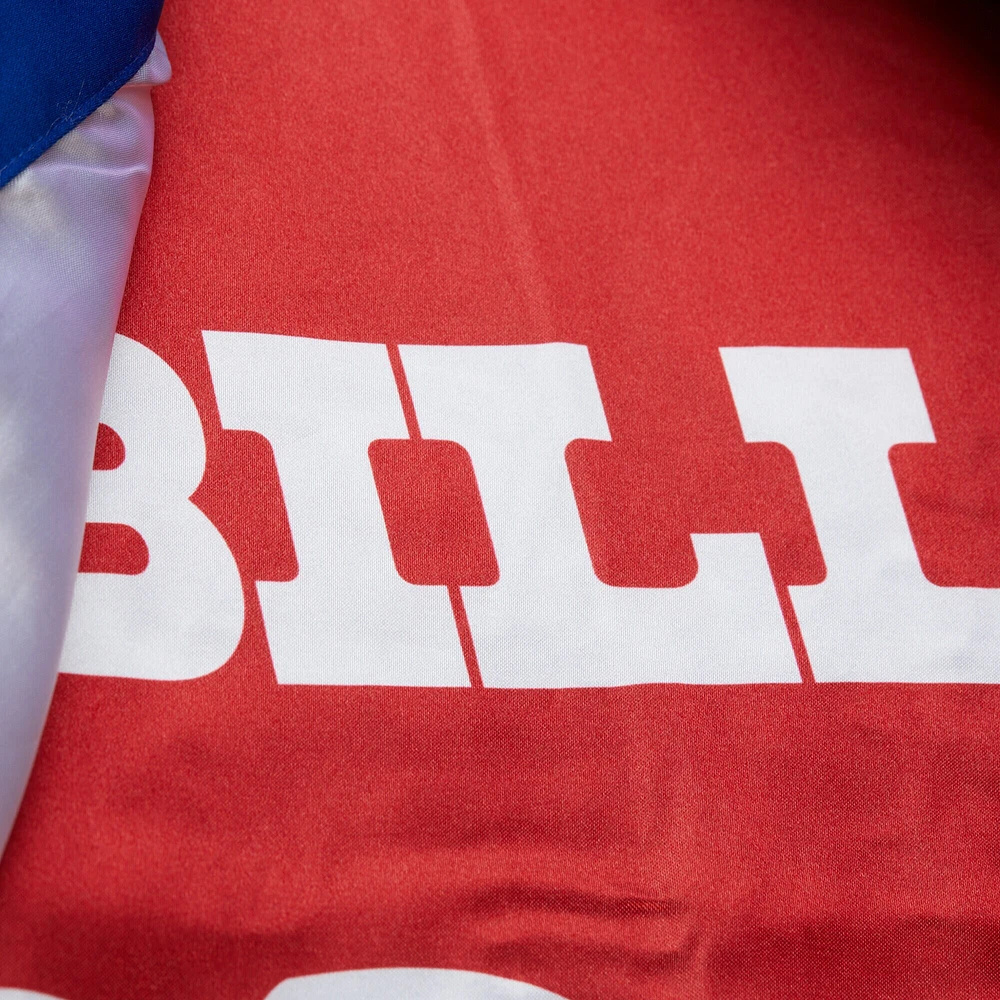 Men's Mitchell & Ness Royal Buffalo Bills Double Down Satin Full-Snap Jacket