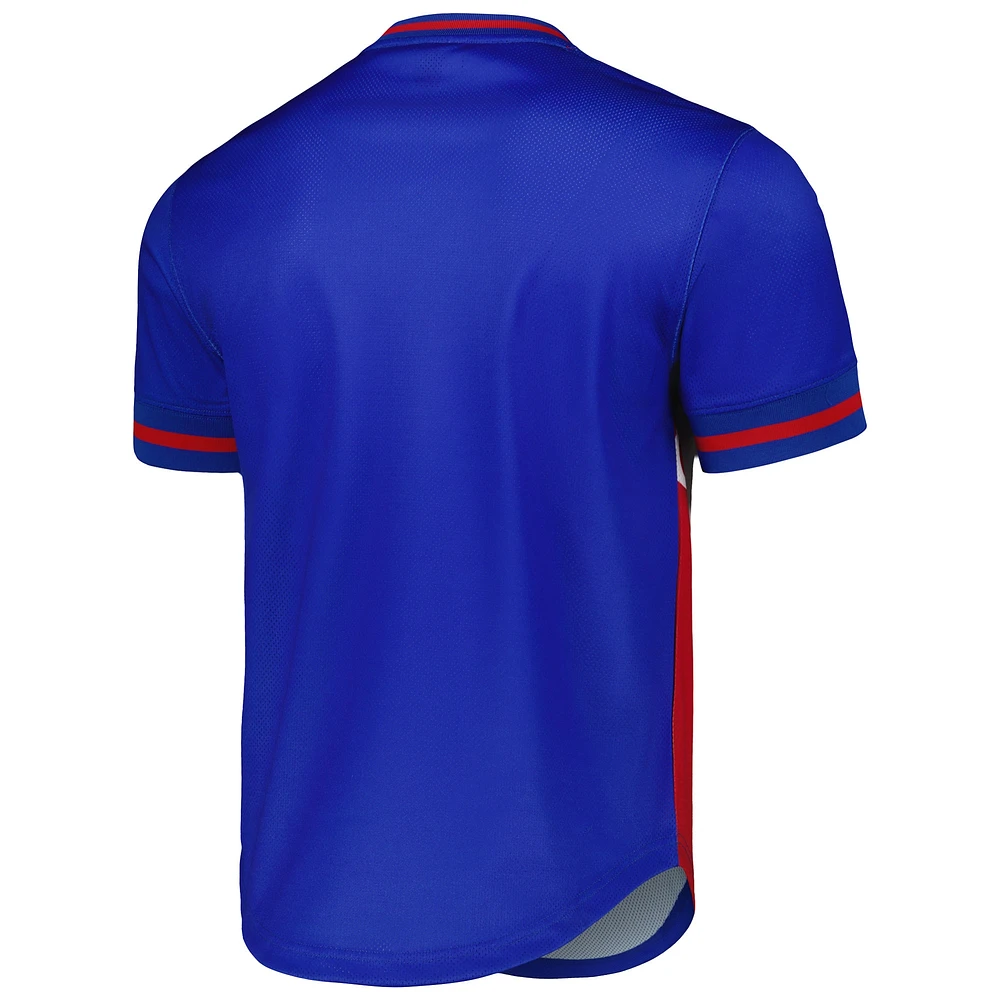 T-shirt à col en V maille Jumbotron 3.0 Royal Buffalo Bills Mitchell & Ness pour homme