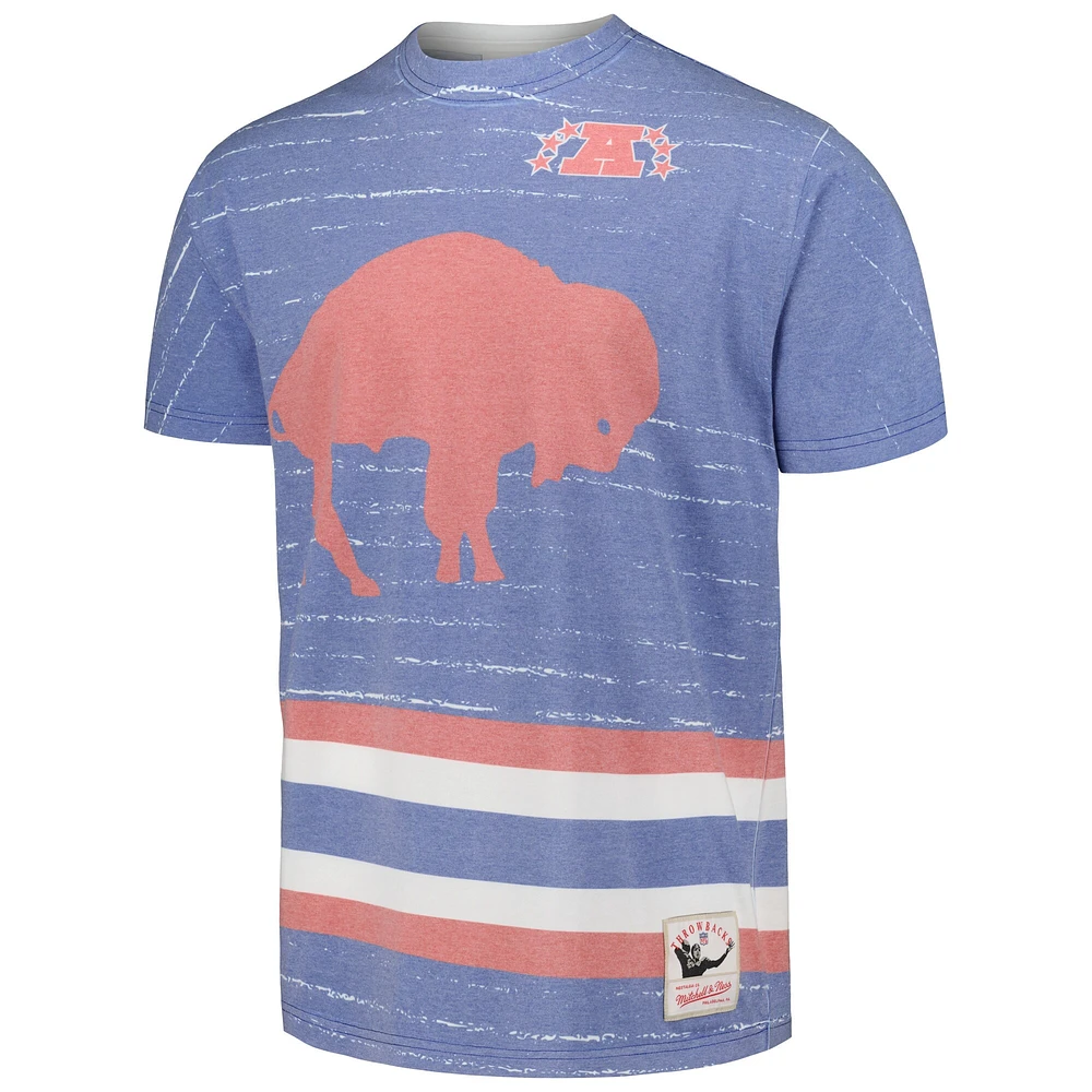 T-shirt Mitchell & Ness Royal Buffalo Bills Jumbotron 3.0 pour homme