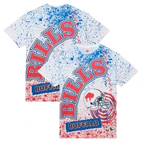 T-shirt sublimé blanc Buffalo Bills Team Burst de Mitchell & Ness pour hommes