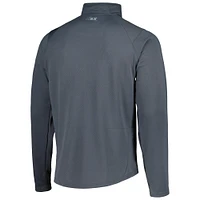 Men's MSX by Michael Strahan Charcoal Buffalo Bills Half-Zip Pullover