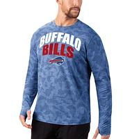 Men's MSX by Michael Strahan Royal Buffalo Bills Camo Performance Long Sleeve T-Shirt