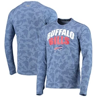 Men's MSX by Michael Strahan Royal Buffalo Bills Camo Performance Long Sleeve T-Shirt