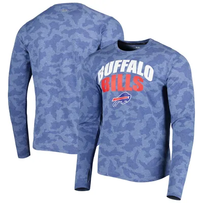 Buffalo Bills MSX by Michael Strahan Performance Camo Long Sleeve T-Shirt - Royal