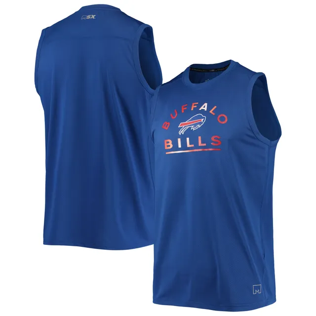 New York Giants MSX by Michael Strahan Performance Tank Top - Royal/Red