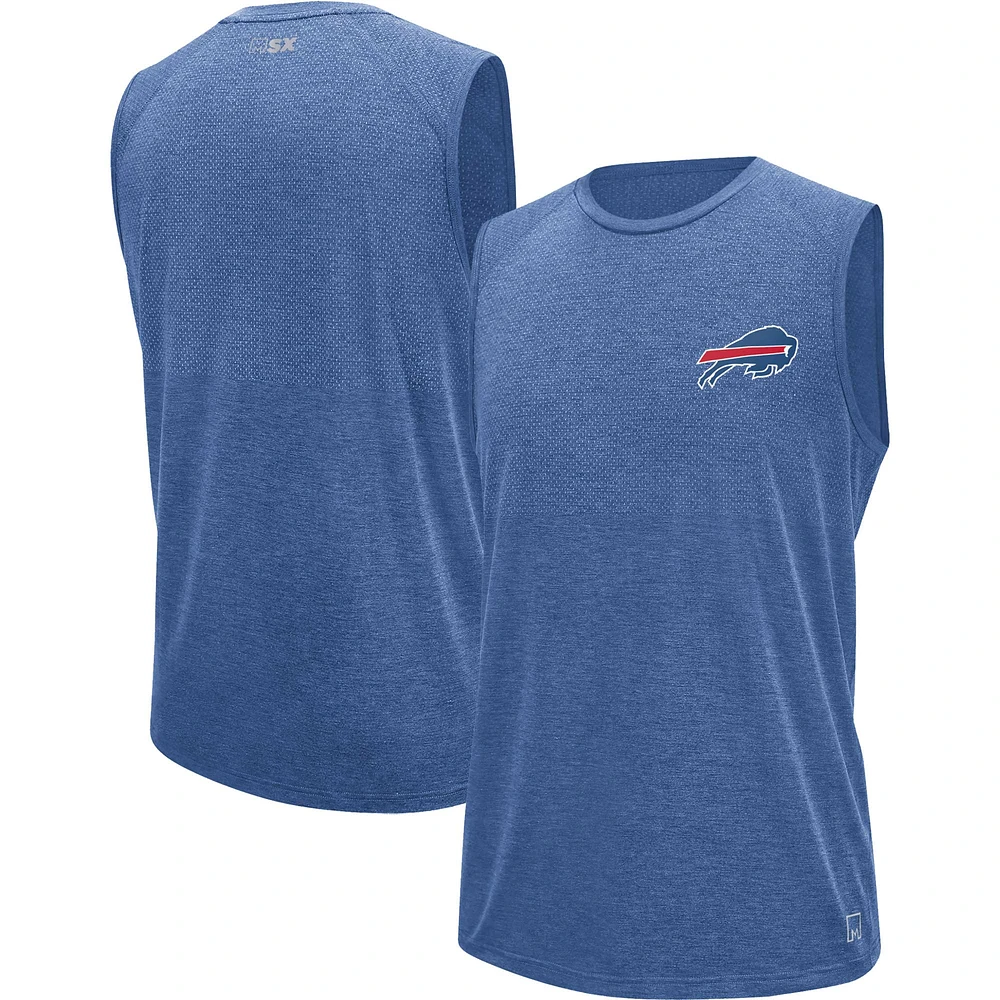 Men's MSX by Michael Strahan Royal Buffalo Bills Warm Up Sleeveless T-Shirt