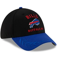 Casquette New Era 39THIRTY Flex noire/bleue pour homme, Buffalo Bills, draft NFL 2025