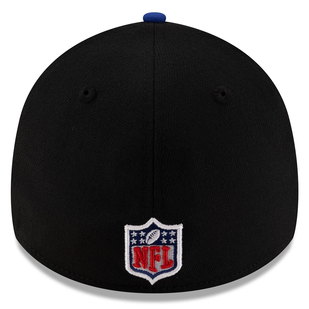 Casquette New Era 39THIRTY Flex noire/bleue pour homme, Buffalo Bills, draft NFL 2025