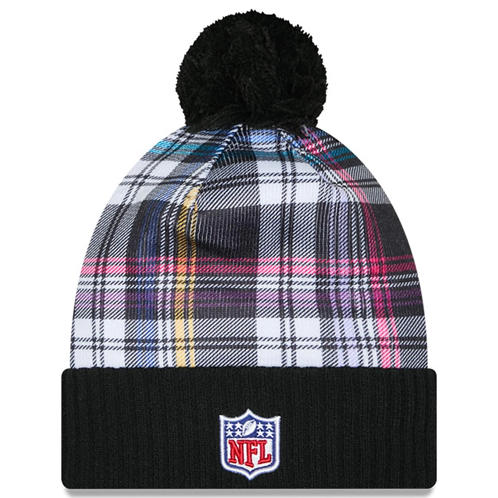 Bonnet en tricot à revers avec pompon NFL Crucial Catch 2024 Buffalo Bills New Era pour homme