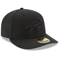 Men's New Era Black Buffalo Bills on Low Profile 59FIFTY II Fitted Hat