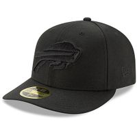 Men's New Era Black Buffalo Bills on Low Profile 59FIFTY II Fitted Hat