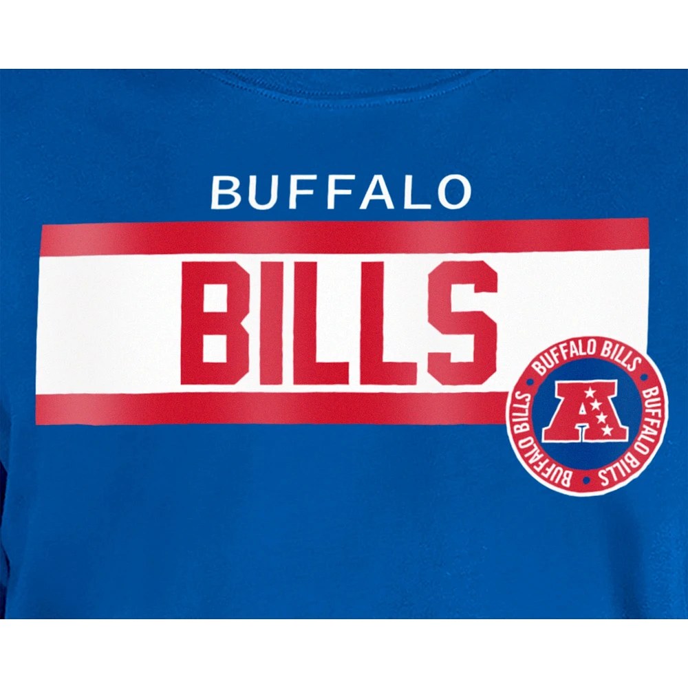 Men's New Era  Blue Buffalo Bills 3rd Down High Density Print T-Shirt