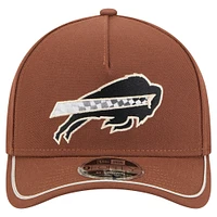 Casquette ajustable 9FORTY Motorsport Buffalo Bills marron New Era pour homme