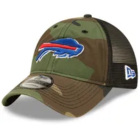 Men's Buffalo Bills New Era Camo Woodland Trucker 2.0 Vintage 9FIFTY  Snapback Hat