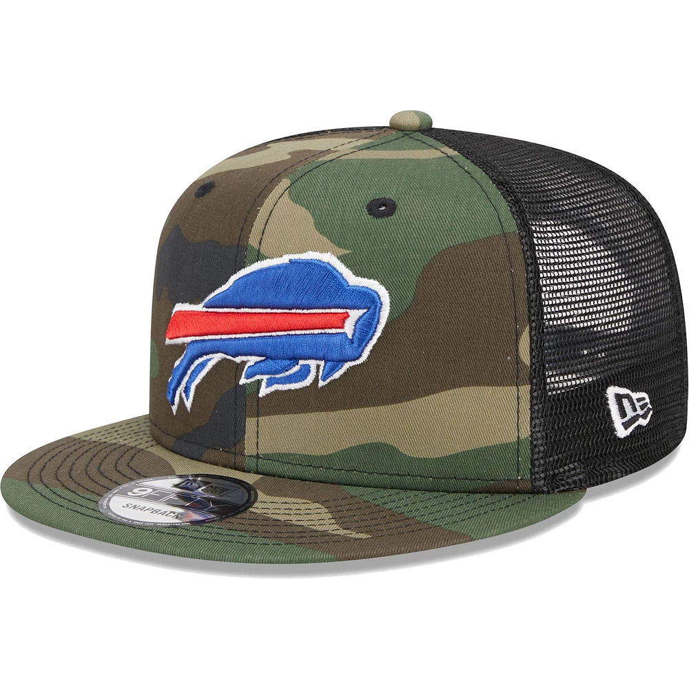 Men's New Era Camo Buffalo Bills  Main Trucker 9FIFTY Snapback Hat