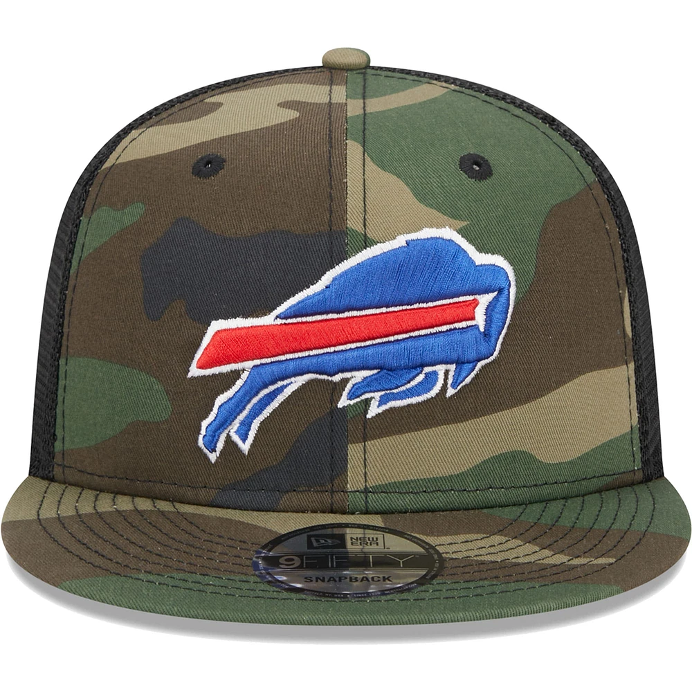 Men's New Era Camo Buffalo Bills  Main Trucker 9FIFTY Snapback Hat