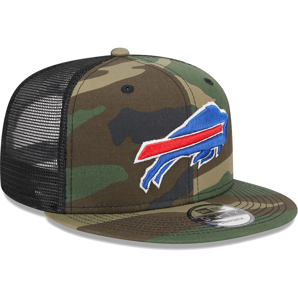 Men's New Era Camo Buffalo Bills  Main Trucker 9FIFTY Snapback Hat