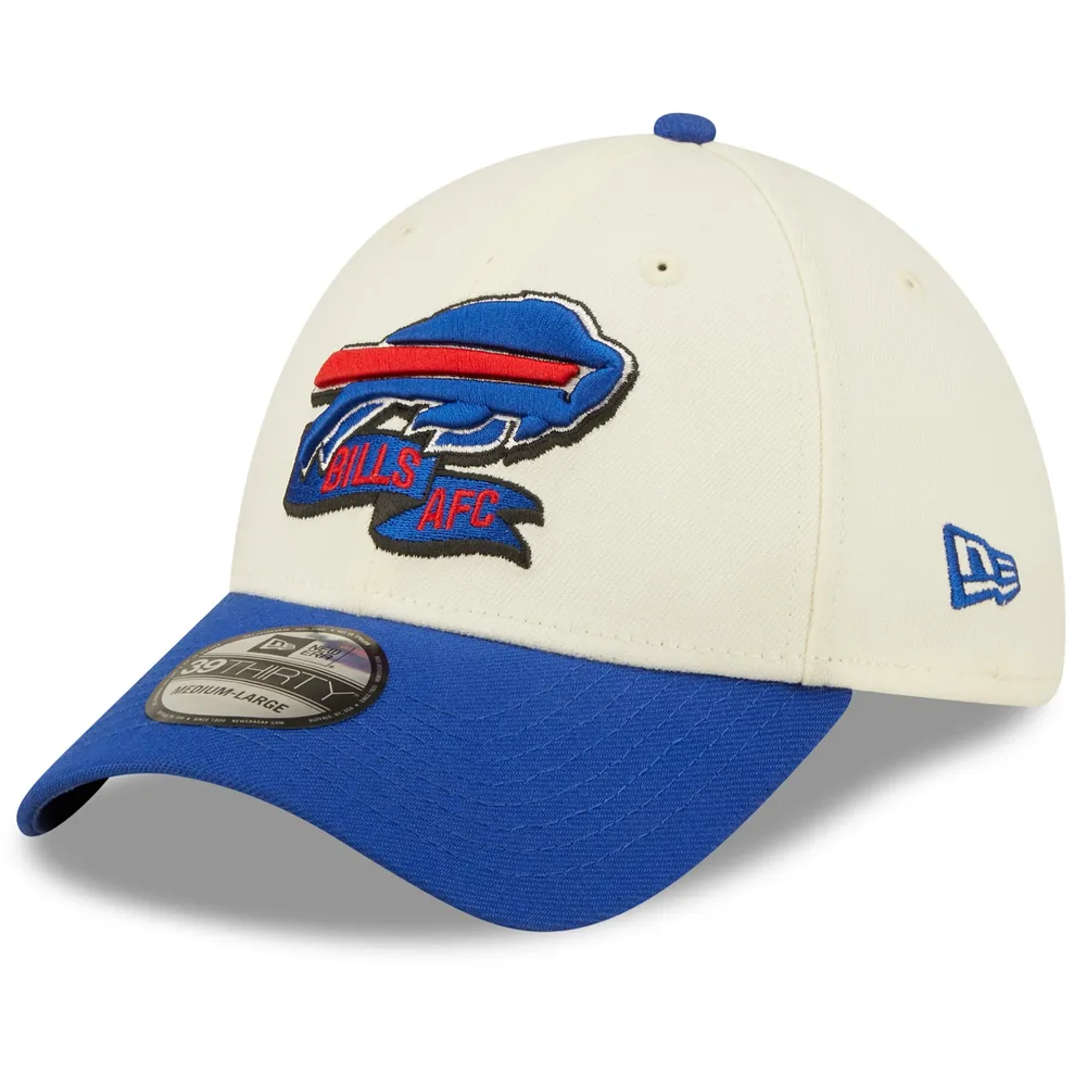 NEW ERA BUFFALO BILLS AFC 2022 SIDELINE CREAM WITH BUFFALO FITTED HAT