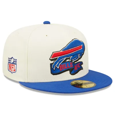 Men's Buffalo Bills New Era White Omaha 59FIFTY Fitted Hat