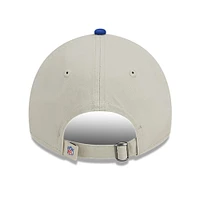 Casquette réglable New Era 2023 Sideline Historic 9TWENTY pour homme, crème/Royal Buffalo Bills