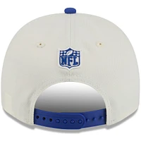 Casquette snapback New Era 9FIFTY A-Frame crème/bleu royal pour homme, Buffalo Bills, draft NFL 2025