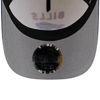 Casquette ajustable New Era 9FORTY M-Crown A-Frame pour homme, couleur crème/bleu royal, Buffalo Bills, repêchage NFL 2025