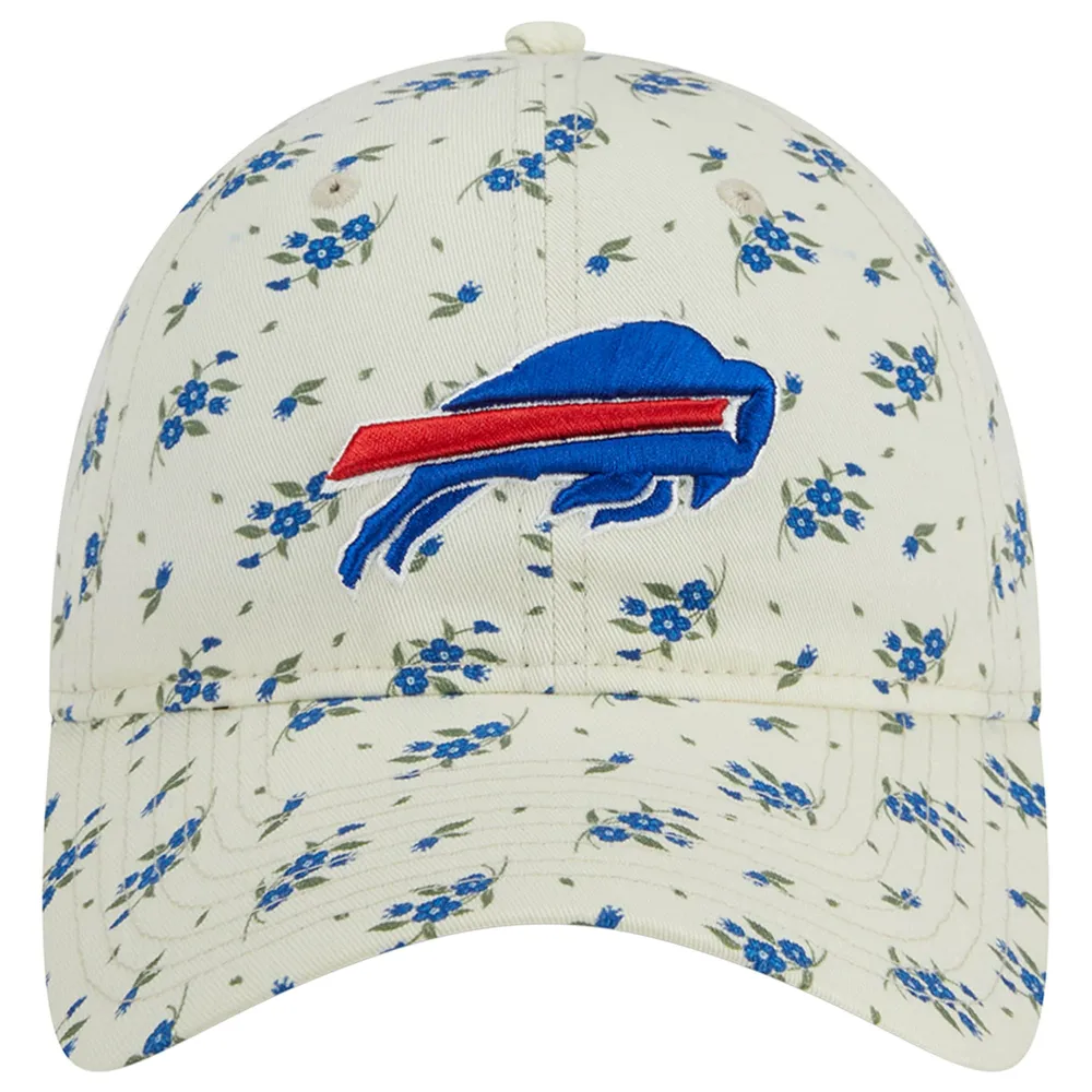 Buffalo Bills New Era Women's Bloom 9TWENTY Adjustable Hat - Cream