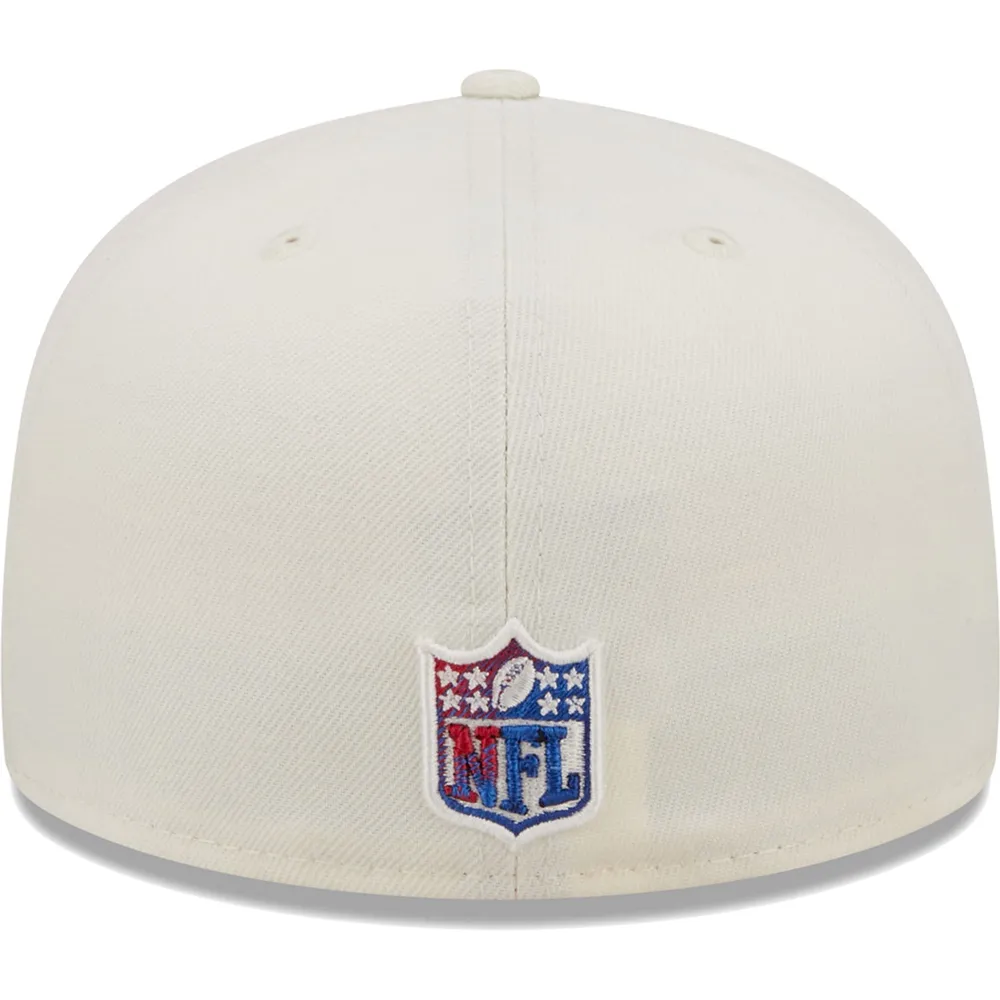 Men's Buffalo Bills New Era White Omaha 59FIFTY Fitted Hat