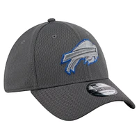 Casquette New Era Graphite Buffalo Bills Main 39THIRTY Flex pour homme