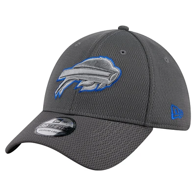 Casquette New Era Graphite Buffalo Bills Main 39THIRTY Flex pour homme