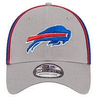 Casquette flexible 39THIRTY New Era pour hommes, gris/royal Buffalo Bills Pipe