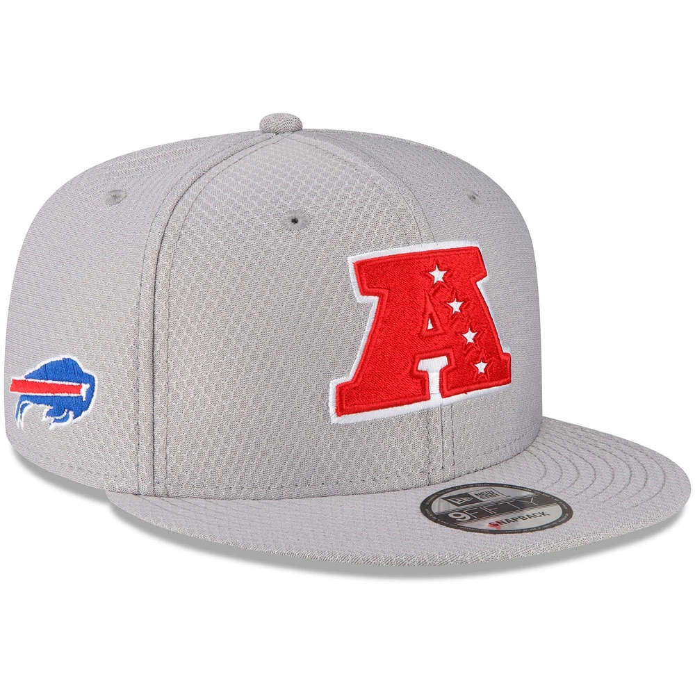 Men's New Era Gray Buffalo Bills 2024 Pro Bowl 9FIFTY Adjustable Snapback Hat