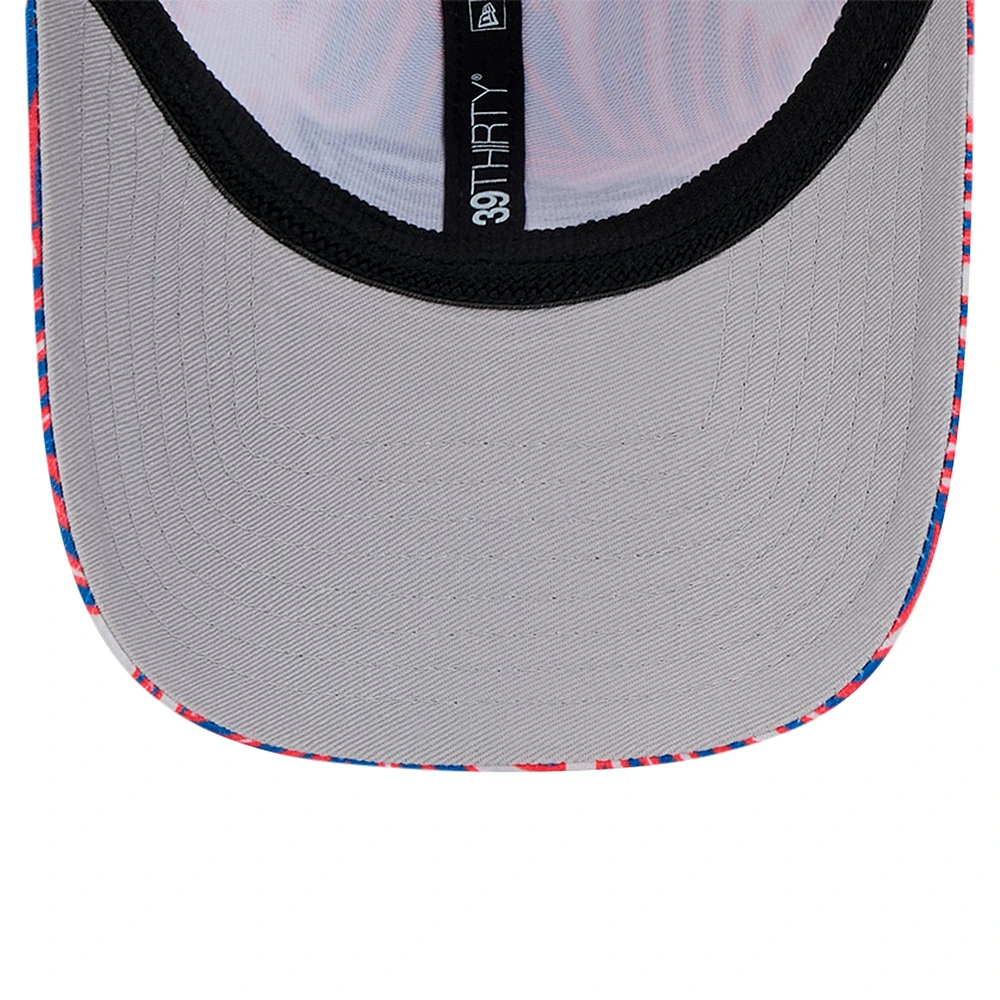 Men's New Era Gray Buffalo Bills Palms 39THIRTY Flex Hat